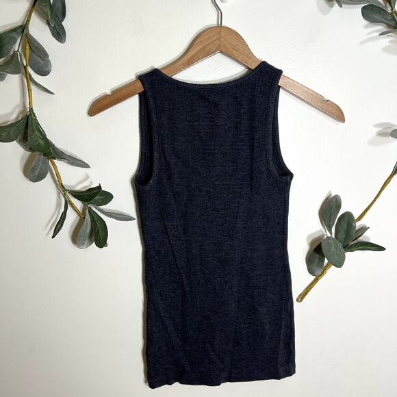 Old Navy Dark Gray Waffle Knit Tank LAST CALL - Picture 4 of 4